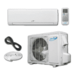 Air-Con Blue Hyper 12000 BTU 24 SEER Hyper Heat Mini Split Air Conditioner 15ft Lineset & Wiring